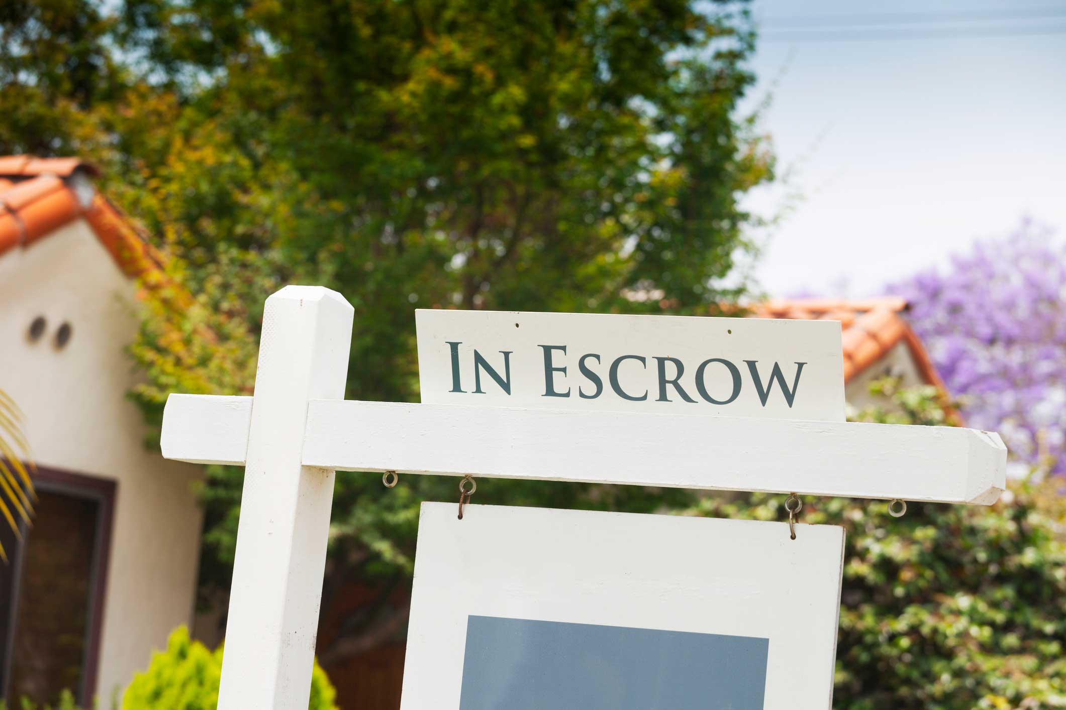 In Escrow sign