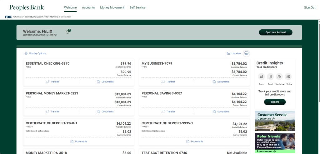 Online Banking Preview